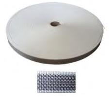 [1-0464] Rolluiklint Standaard 22mm Grijs Per Meter