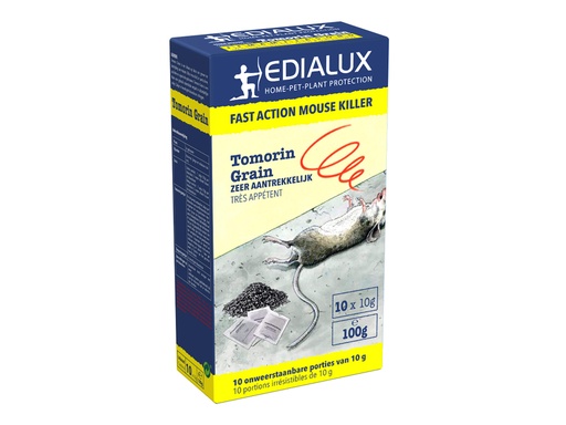 [TG01] Edialux TOMORIN GRAIN lokaas voor ratten en muizen 100GR