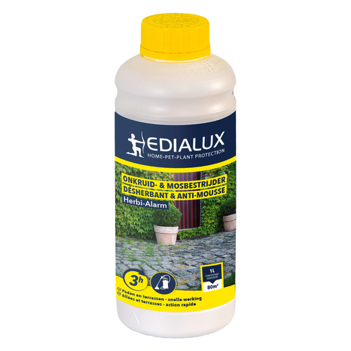 [HERA1] Edialux Herbi-Alarm Pad & Terras Onkruidverdelger 1l