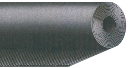 [RT0312] Rubbermat Fijn Geribd 3mm 1,2m Breed per Meter