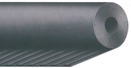 [RTB0310] Rubbermat Breed Geribd 3mm 1m Breed per Meter