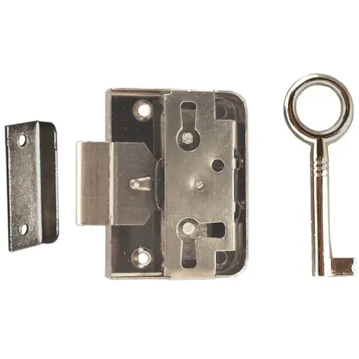 [S-1034-35] Opleg Meubelslot Vernikkeld 35 Mm
