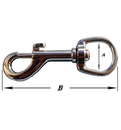 [S-3050-60] Musketierhaak + Trekknop - Verzinkt 16x78mm