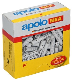 [1003139] MEA Apolo Plug Nylon F6 Ø6x30mm 100 St.