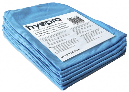 [1010743] HY@PRO MICROVEZEL GLASDOEK 40x60CM 260GR/M² BLAUW 1ST