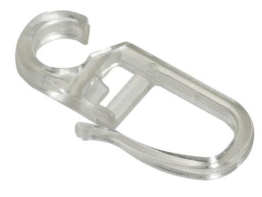 [61553] My Deco Gordijnhaakje met Clip 28mm Transparant 10 stuks