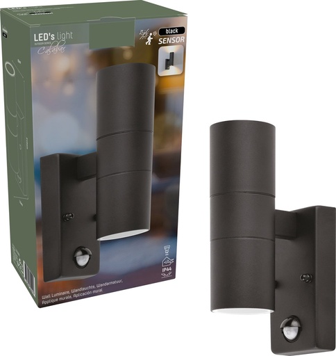 [FE1000685] Wandlamp Updown Sensor Gu10 Zwart