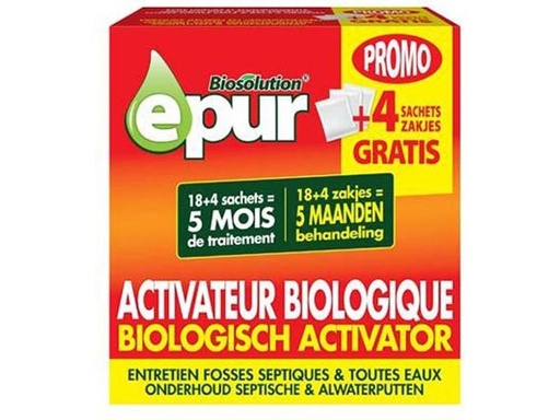 [1006850] EPUR BIOLOGISCHE ACTIVATOR 550GR 18+4 ZAKJES 18ST