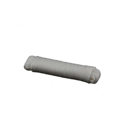 [PPT 06-20S] Koord Wit Gevlochten Ø6mm 20m