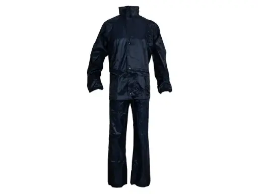 [320.274.008.907] Regenpak Polyester/Pvc Navy Blauw XL