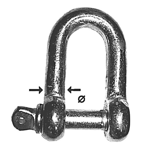 [S-0516-11] Kelf Recht Verzinkt 11mm