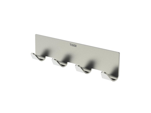 [1114330941] Tiger Rack Haak 12,6cm inox Geborsteld