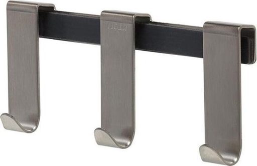 [1118130942] Tiger Douchehaak 'Rack Basic' RVS Geborsteld 6-8 mm