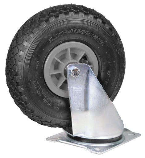 [CLZW260] Zwenkwiel Pro met luchtband en kunststof velg 300x4