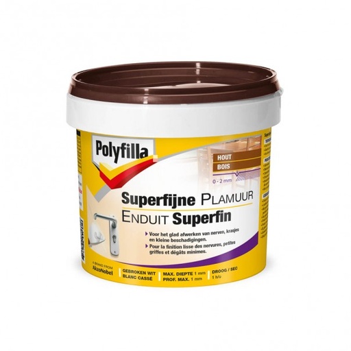 POLYFILLA SUPERFIJNE PLAMUUR 500GR