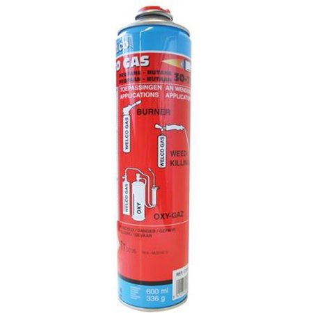 [C38575] WELCO Gaspatroon 600ml -70%Butaan+30%Propaan