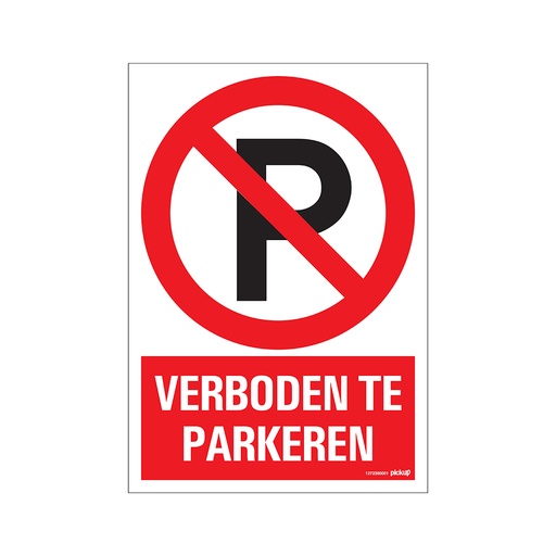 [1272300001] PICTO PU VERBODEN TE PARKEREN 23X33