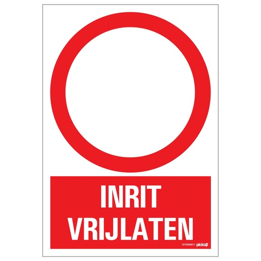 [1272300011] Pickup Pictogram 230x340cm Inrit Vrijlaten
