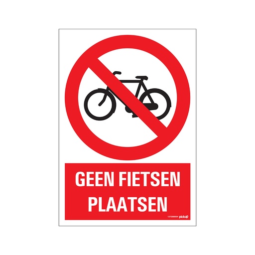 [1272300004] PICTO PU GEEN FIETSEN 23X33