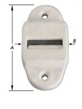 [S-1403-1] Geleider Voor Rolluiklint met Borstel