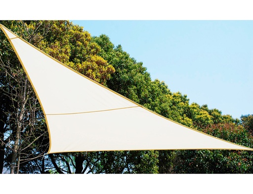 [SZ001C] SCHADUWZEIL POLYESTER 3,6X3,6X3,6m Crème