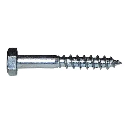 [S-0173-12-830] Houtdraadbouten Zeskant - 8x30 mm - Verzinkt - 6st