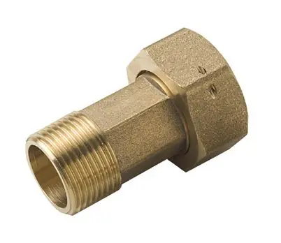 [312015] Watermeter Koppeling 3/4" losse moer x 1/2"M