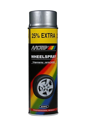 [04007] Motip Velgenlak Glanzend Zilver - 500 ml - 04007