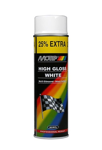 [04004] Motip Acryl lak hoogglans wit - 500 ml - 04004