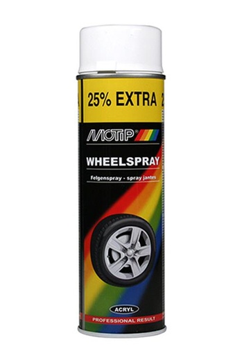 [04003] Motip Velgenlak Glanzend Wit - 500 ml - 04003