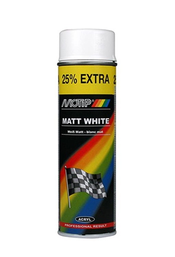 [04002] Motip Acryl Lak Mat wit - 500 ml - 04002