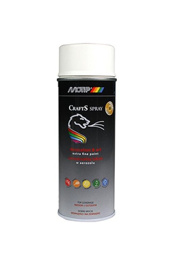 [695612] MOTIP CRAFTS RAL 9010 MAT 400ml