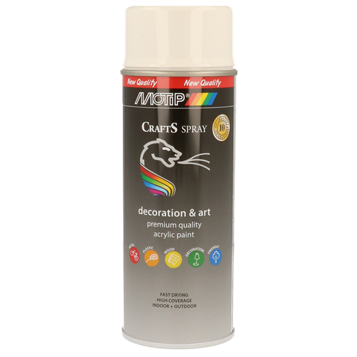 [695957] MOTIP CRAFTS RAL 9010 GLANZEND 400ML