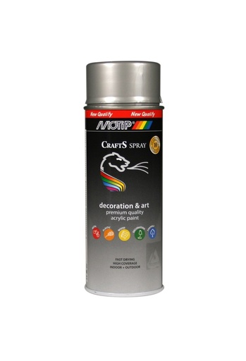 [696022] MOTIP CRAFTS RAL 9006 GLANZEND 400ML