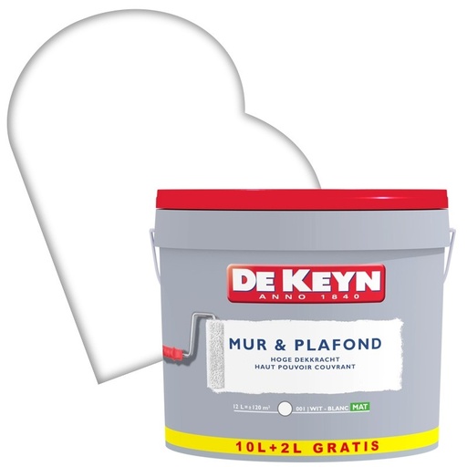 DE KEYN MUREN&PLAFONDS MAT 001 PROMO PACK 12L