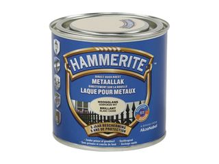 HAMMERITE METAALVERF ZIJDEGLANS GEBROKEN WIT 250ml***
