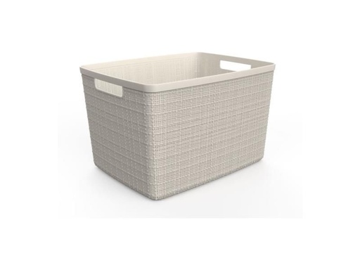 [01907-885-00] CURVER JUTE OPBERGBOX OFFWHITE LARGE 20L 36,2X28,2XH23CM