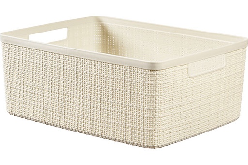 [01905-885-00] CURVER JUTE OPBERGBOX OFFWHITE MEDIUM 12L 36,2X28,2XH14,5CM