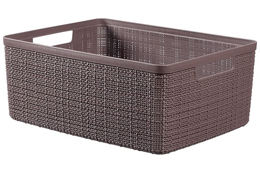 [01905-g44-01] CURVER JUTE OPBERGBOX DEEP SHADOW MEDIUM 12L 36,2X28,2XH14,5CM