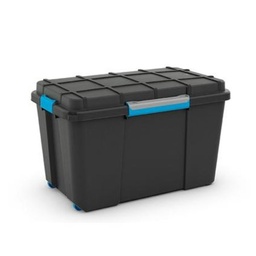 [241508] SCUBA OPBERGBOX XL ZWART 110L OP WIELEN 73,5x44,5xH46CM