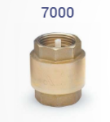TERUGSLAGKLEP MESSING 5/4" V/V