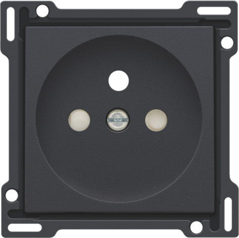 [NI12266601] NIKO Plaatje Stopcontact inbouwdiepte 28,5mm anthracite 122-66601