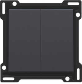 [NI12261505] NIKO Toets 2X 1/2 anthracite 122-61505