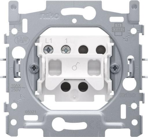 [17001100] NIKO Sokkel voor enkelpolige schakelaar 170-01100