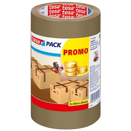 [1005057] TESA VERPAKKINGSTAPE  HAV  3-PACK 50MMX66M