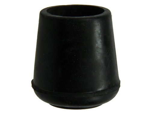 [1047699] Opsteekdop Rubber zwart Ø22mm 4st