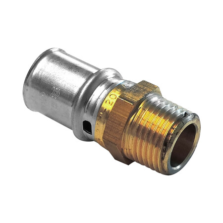 [B09586] Press-Alu rechte persfitting 1/2M x Ø20/2