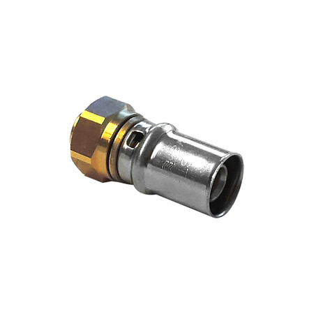 [B09593] Press-Alu rechte persfitting Vlottende moer 1/2F x Ø16/2