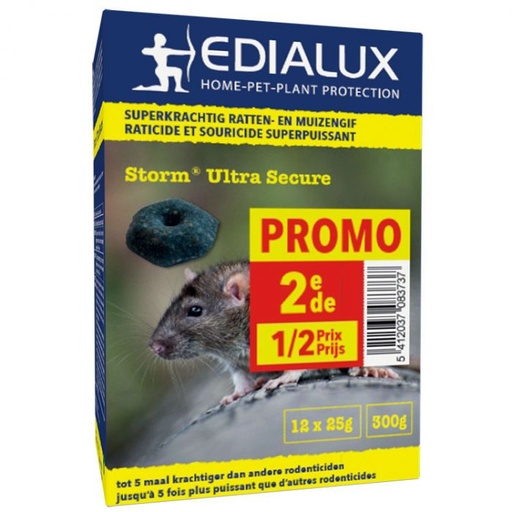 [STOUS03PROM] Edialux Storm Ultra Secure (2x300g) 2de 1/2 prijs