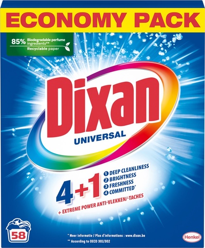 [A17664] Dixan Waspoeder 58SC/3,19kg 4+1 Universal
